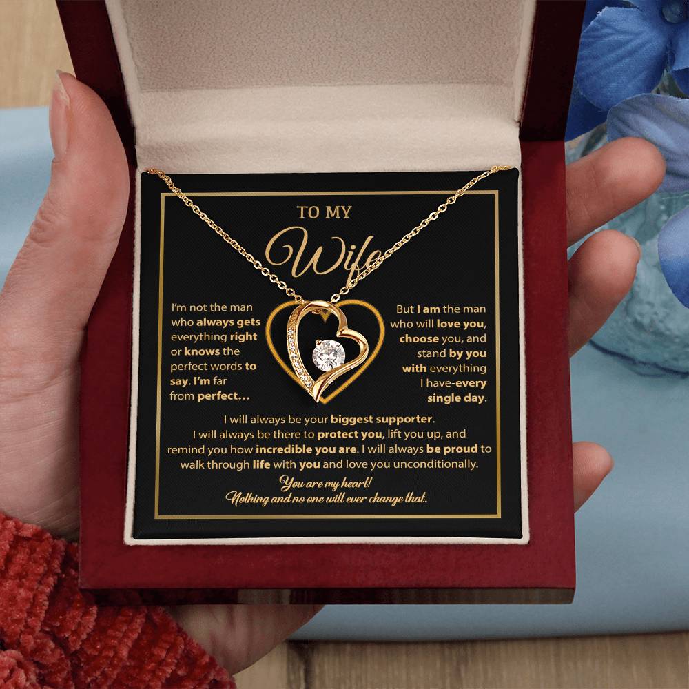 To My Wife Necklace, Gift For Wife, Anniversary Gift For Wife, Necklace For Wife 29_1_Gold