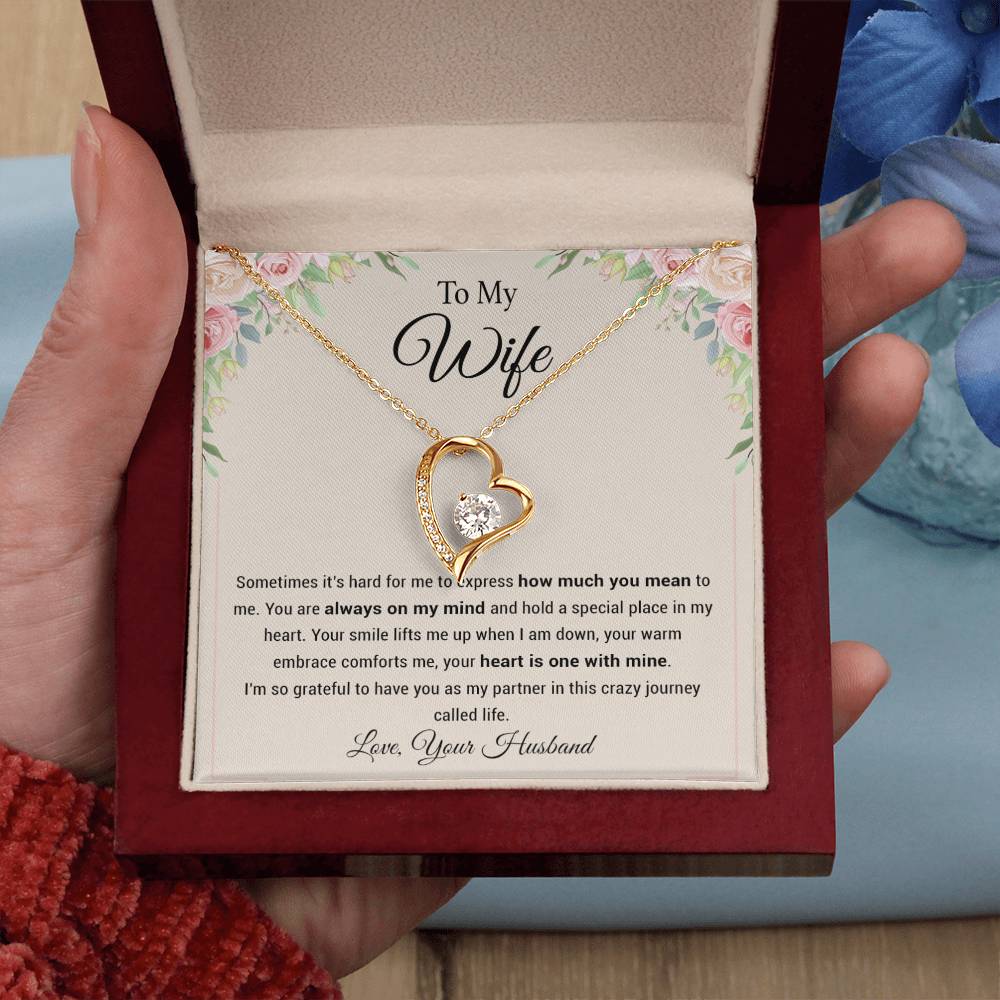 To My Wife Necklace, Wife Christmas Gift, Birthday Gift, Jewelry For My Wife