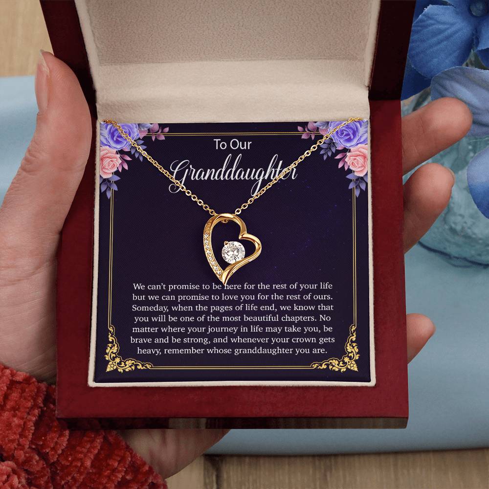 To Our Granddaughter Necklace, Birthday Gift For Granddaughter, Jewelry Gift