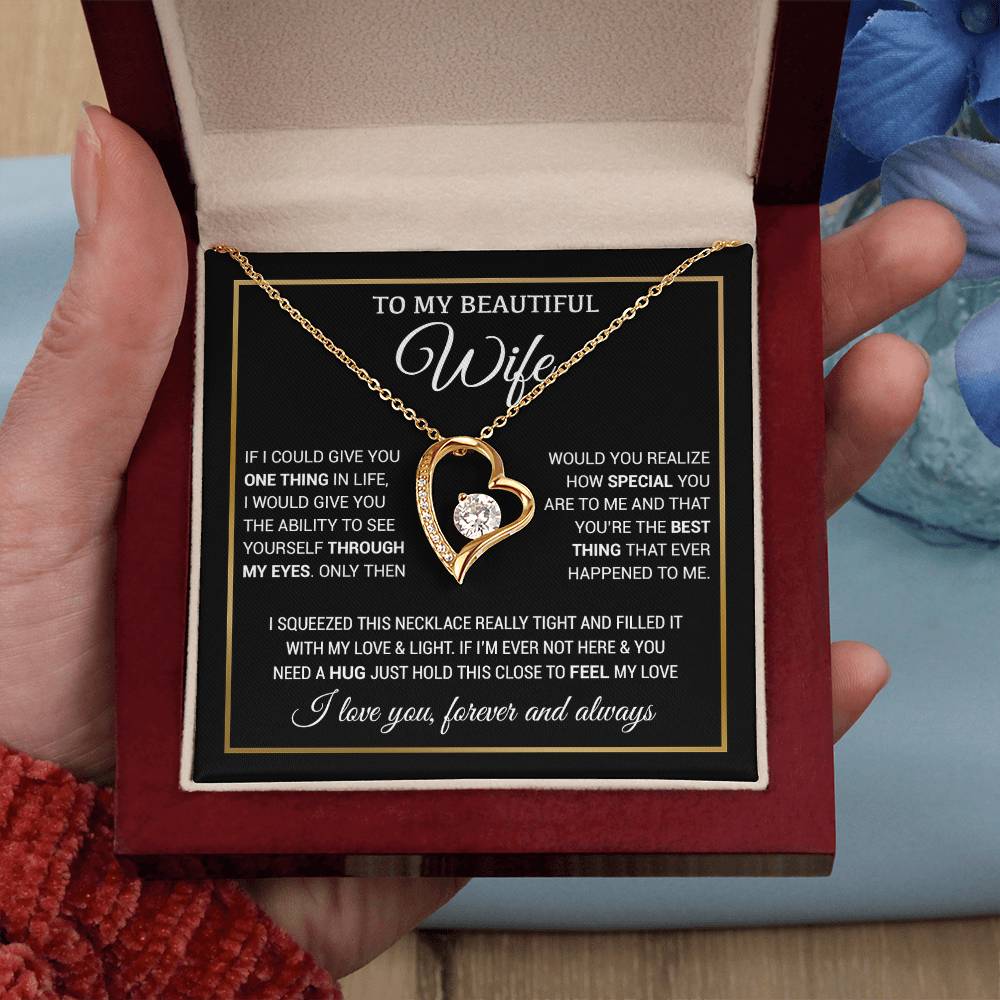 To My Wife Necklace, Christmas Gifts For Women, Anniversary Gift For Wife 5_11_Black