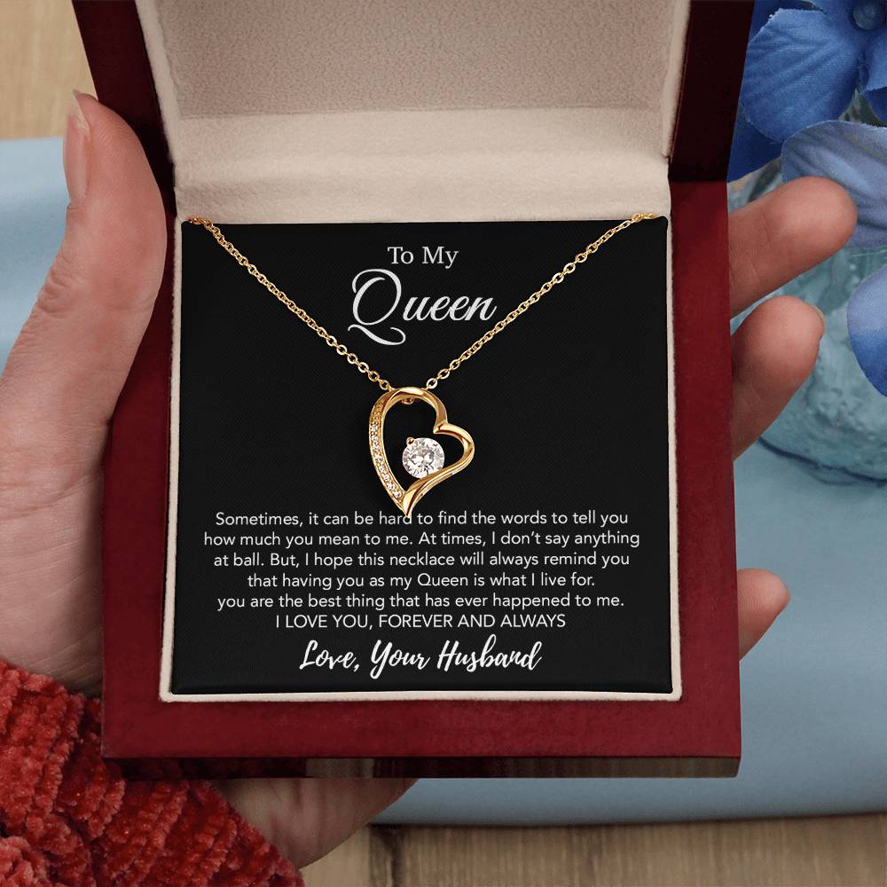 To My Queen Necklace, Anniversary Gift For Wife, Girlfriend Necklace, Birthday Gift For Wife 21_1