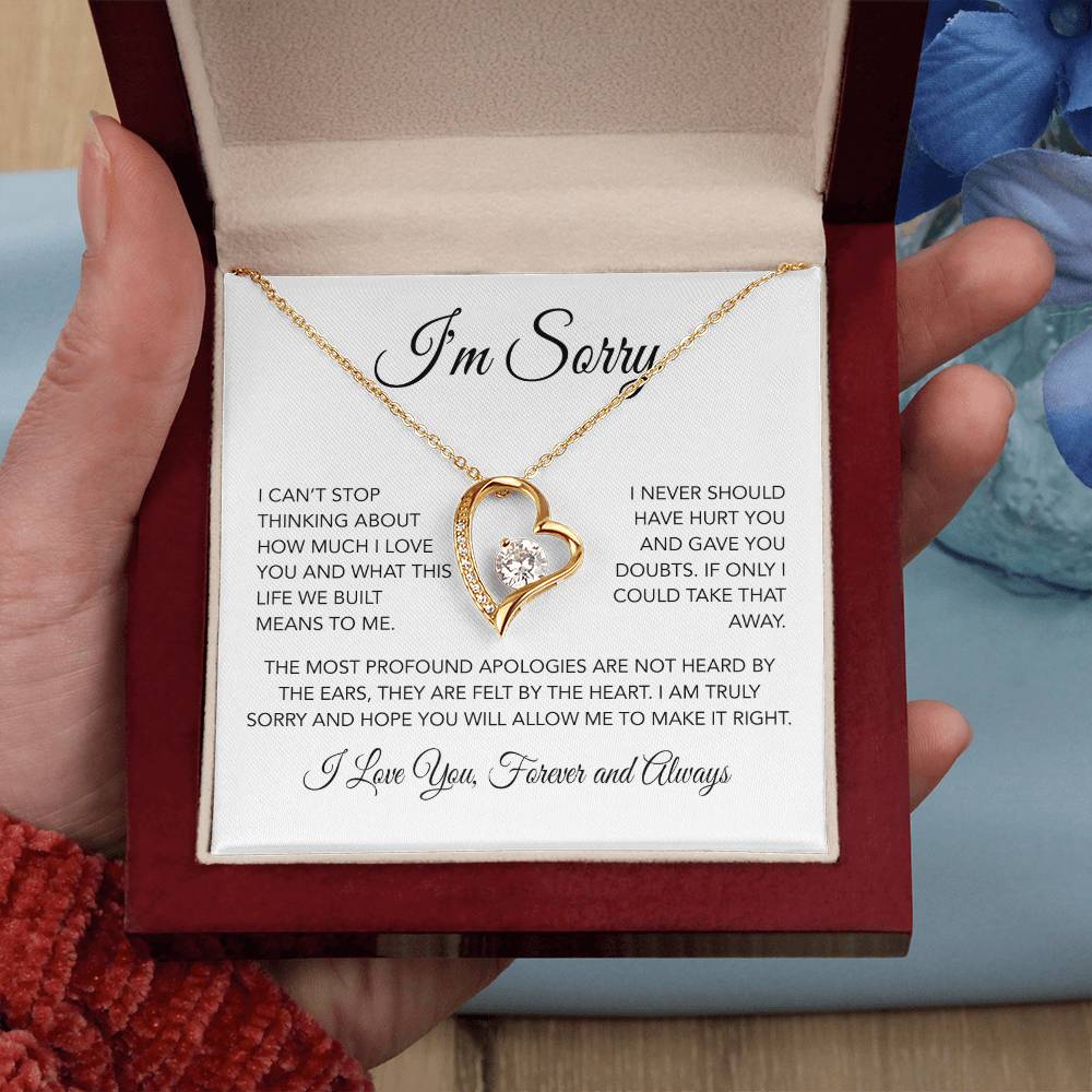 I'm Sorry Necklace Gifts, Apology Gifts For Her, Forgiveness Gift, Wife Gift 26_3