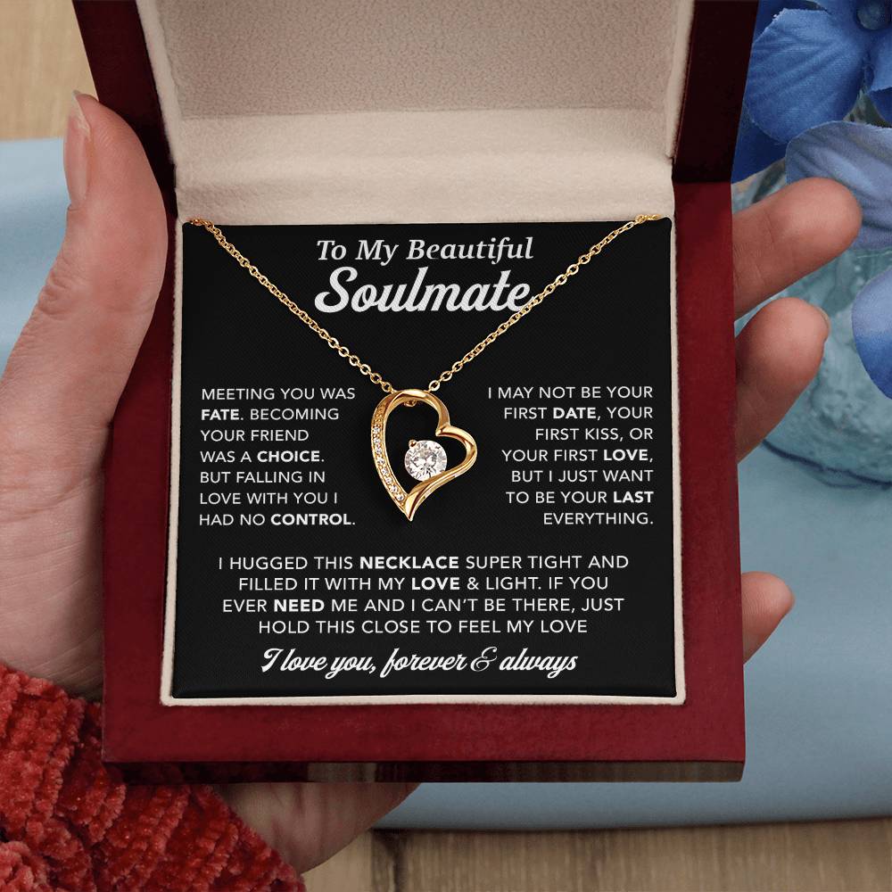 To My Soulmate Necklace, Birthday Gifts For Her, Christmas Gift For Soulmate 1_12_Black