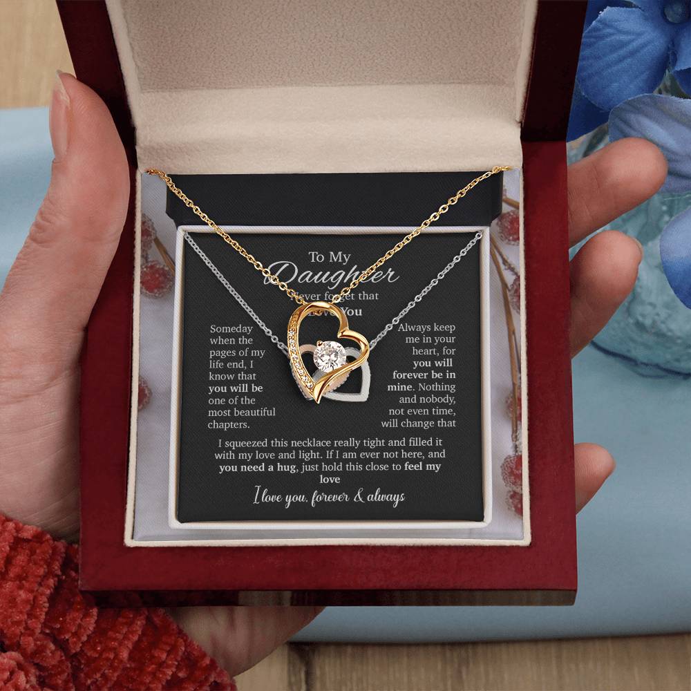 To My Daughter Necklace, Daughter Father Necklace, Daughter Gift From Dad, Mom 8_8