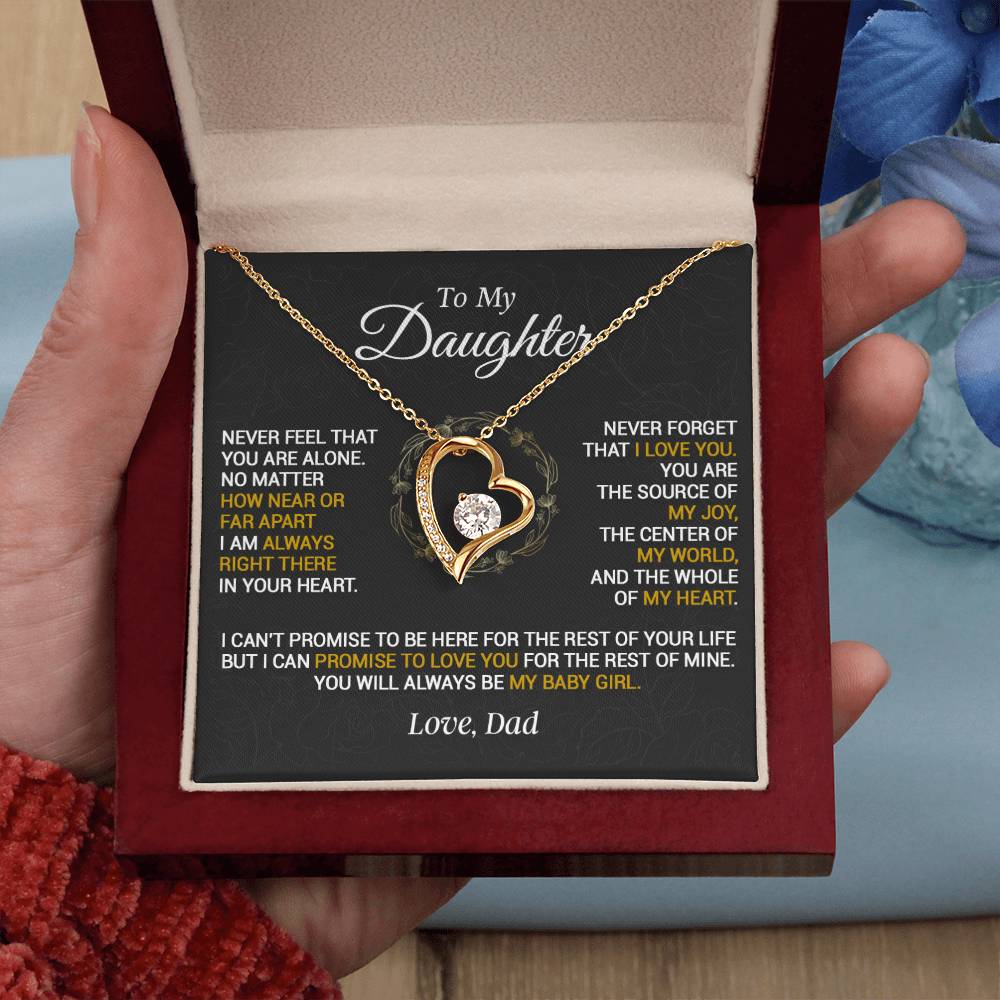 To My Daughter Necklace, Gift for Daughter from Dad, Daughter Father Necklace 23_1