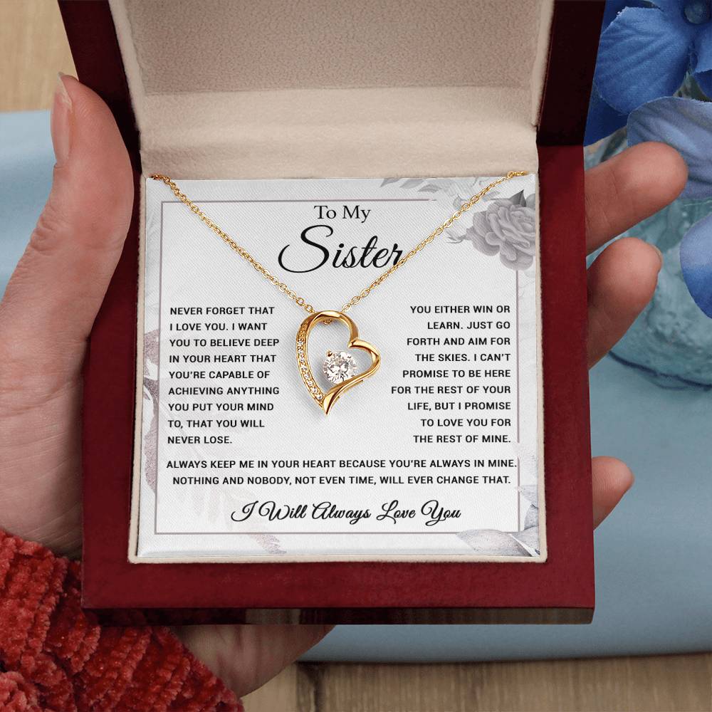 To My Sister Necklace, Brother to Sister, Birthday gift For Sister from Brother 6_9