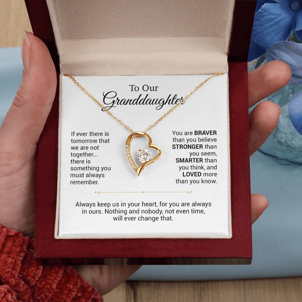 To Our Granddaughter Necklace, Christmas Gift For Granddaughter, Birthday Gift