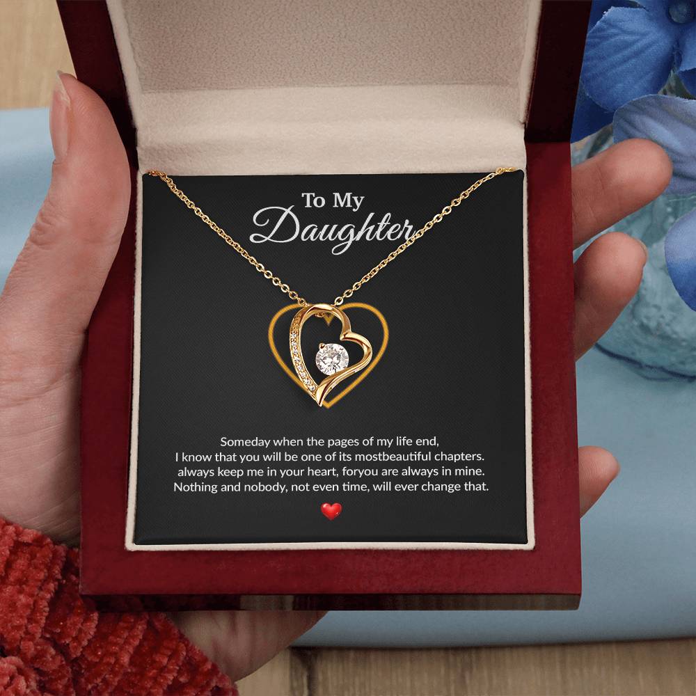 To My Daughter Necklace, Gift for Daughter from Dad, Father Daughter Necklace
