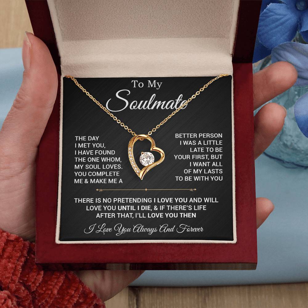 To My Soulmate Necklace, Valentines Day Gift, Gift For Wife, Anniversary Gift 28_2