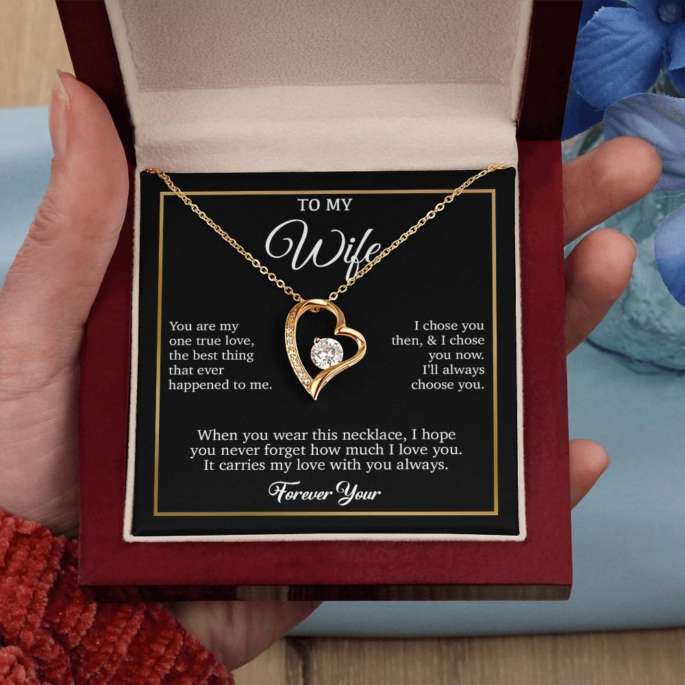 To My Wife Necklace, Gift For Wife, Anniversary Gift For Wife, Necklace For Wife
