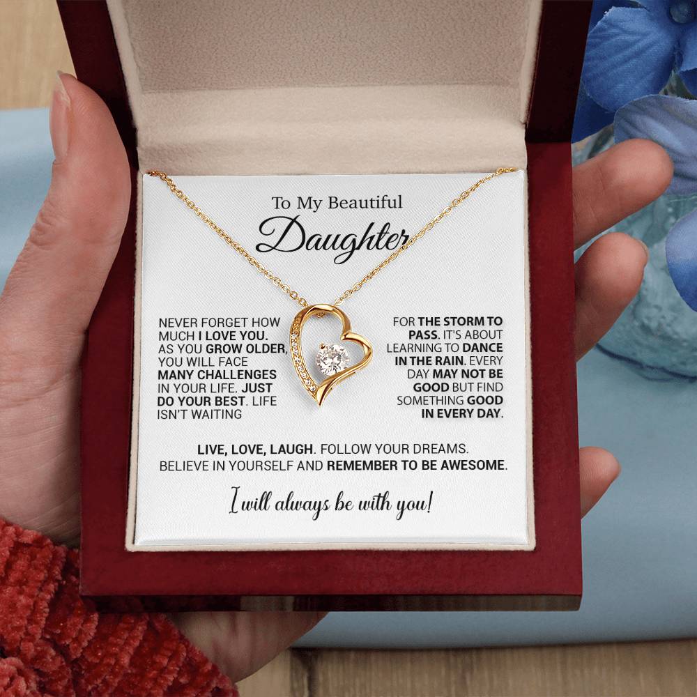 To My Daughter Necklace, Daughter Gift from Mom Dad, Birthday Christmas Gift 25_10