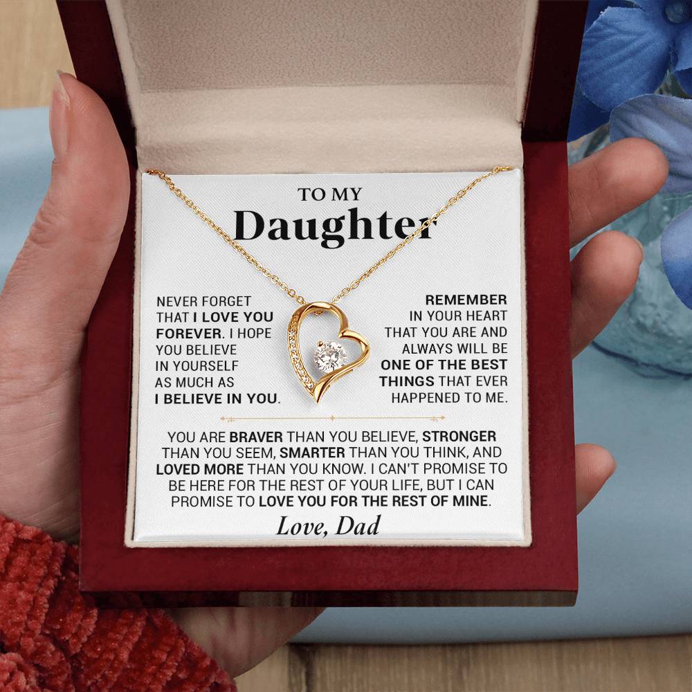 To My Daughter Necklace, Daughter Father Necklace, Daughter Gift From Dad 20_7