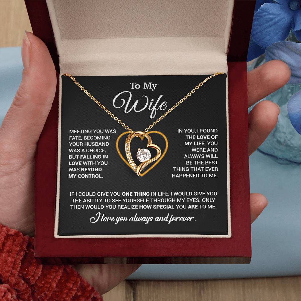 To My Wife Necklace, Christmas Gifts For Women, Anniversary Gift For Wife 11_12_Black