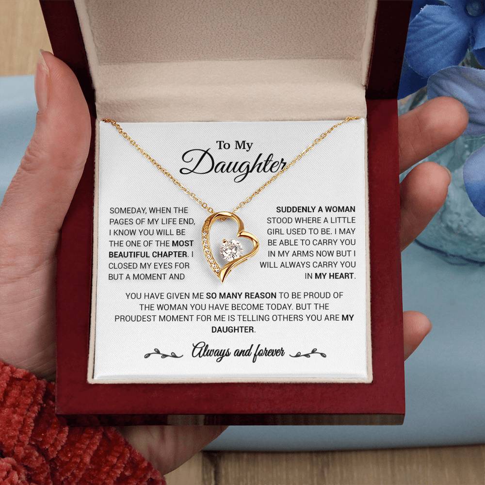 To My Daughter Necklace, Daughter Gift from Mom/Dad, Gift for Daughter Birthday 23_1