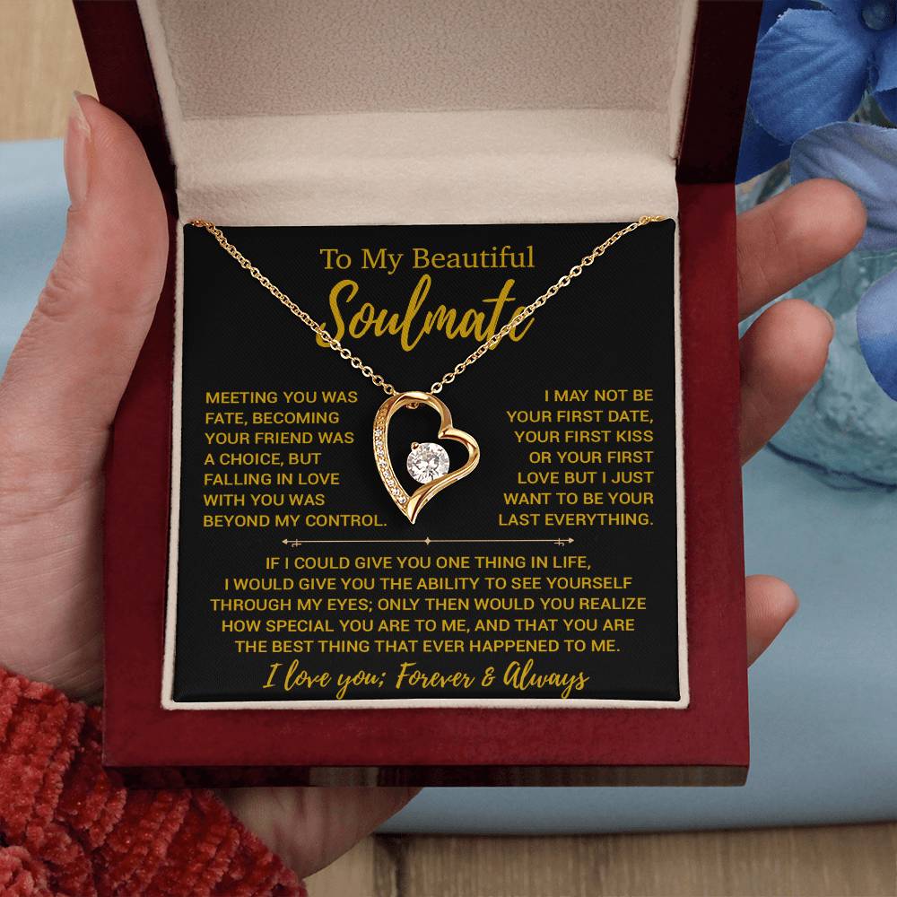 To My Soulmate Necklace, Valentines Day Gift, Gift For Wife, Anniversary Gift 23_12
