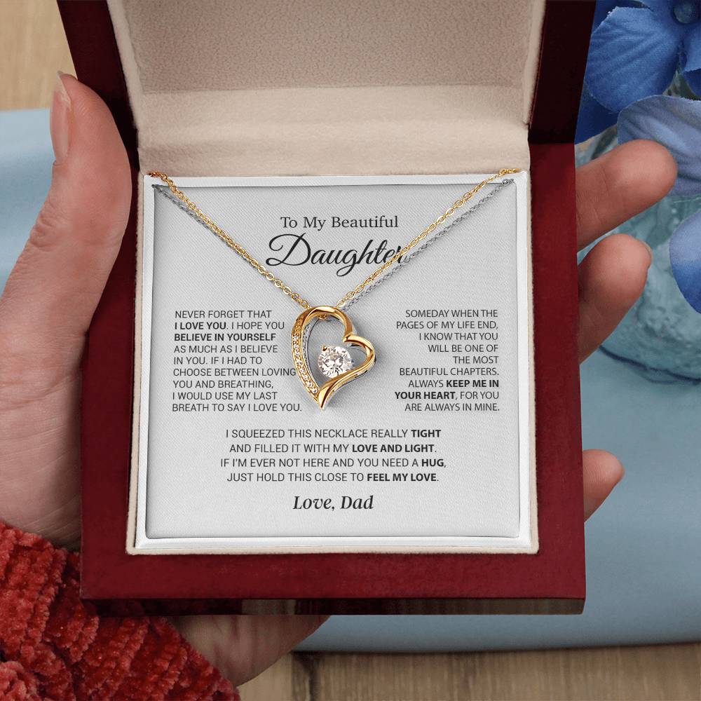 To My Daughter Necklace, Daughter Father Necklace, Daughter Gift From Dad 6_9