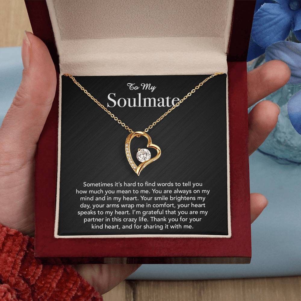 To My Soulmate Necklace, Gift For Wife, Anniversary Gift, Christmas Gift 3_5