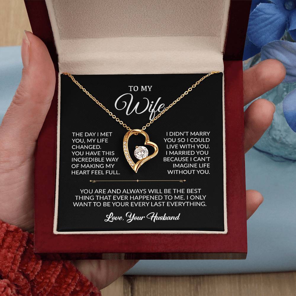 To My Wife Necklace, Gift For Wife, Anniversary Gift For Wife, Necklace For Wife