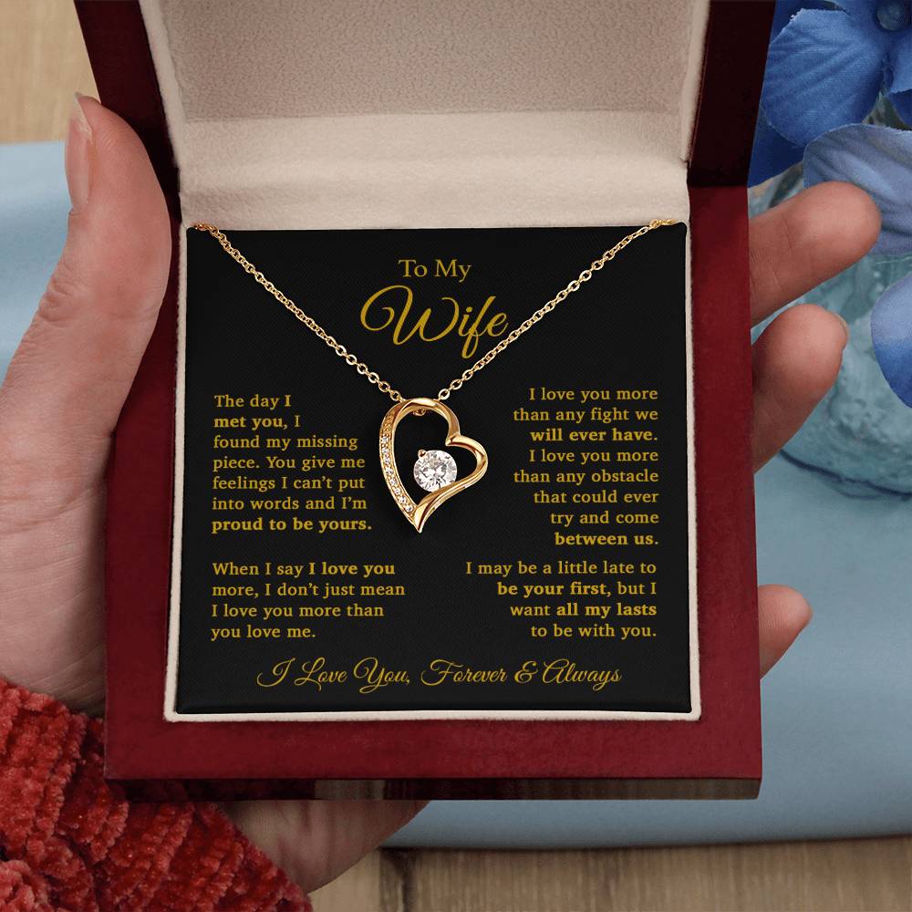 To My Wife Necklace, Gift For Wife, Wife Birthday Gift, Christmas Gift 11_9