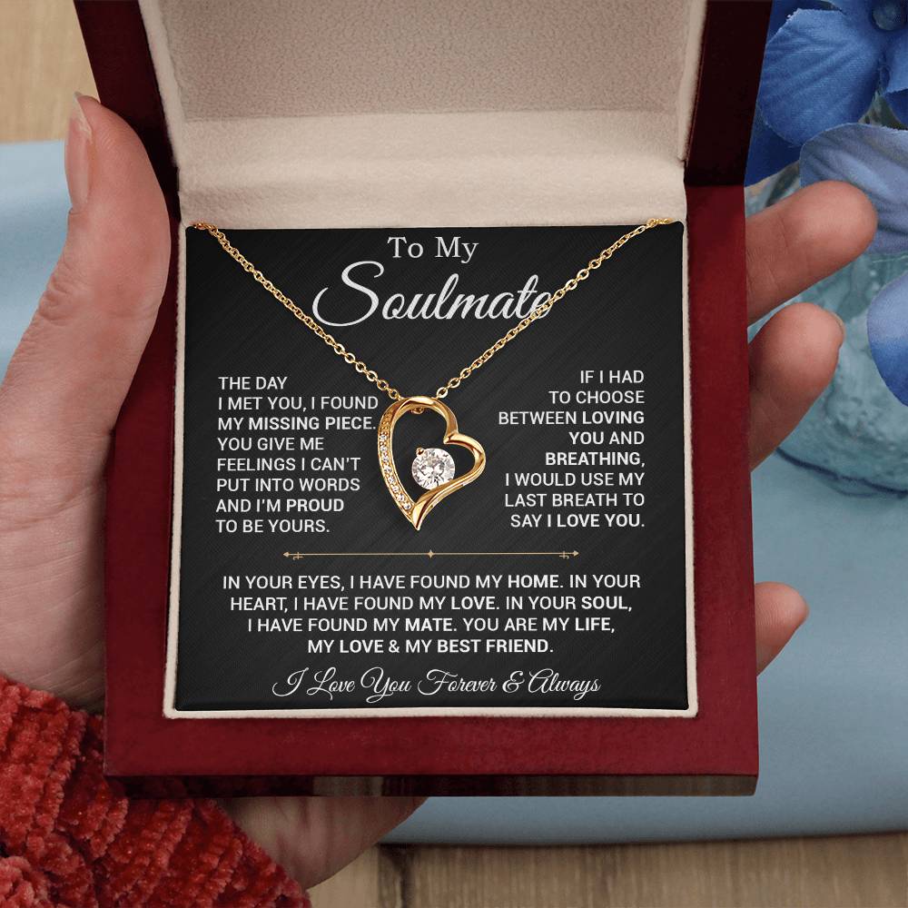 To My Soulmate Necklace, Valentines Day Gift, Gift For Wife, Anniversary Gift 29_2