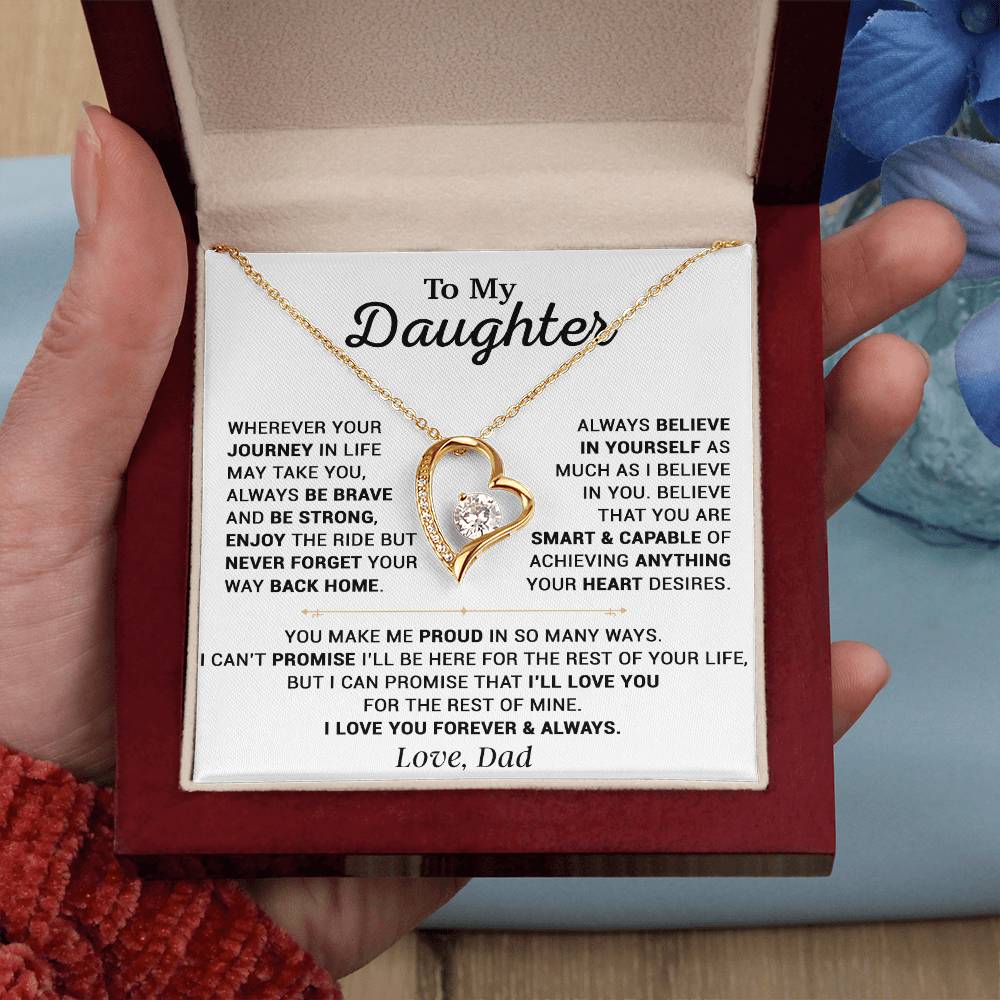 To My Daughter Necklace, Gift for Daughter from Dad, Daughter Father Necklace 12_10