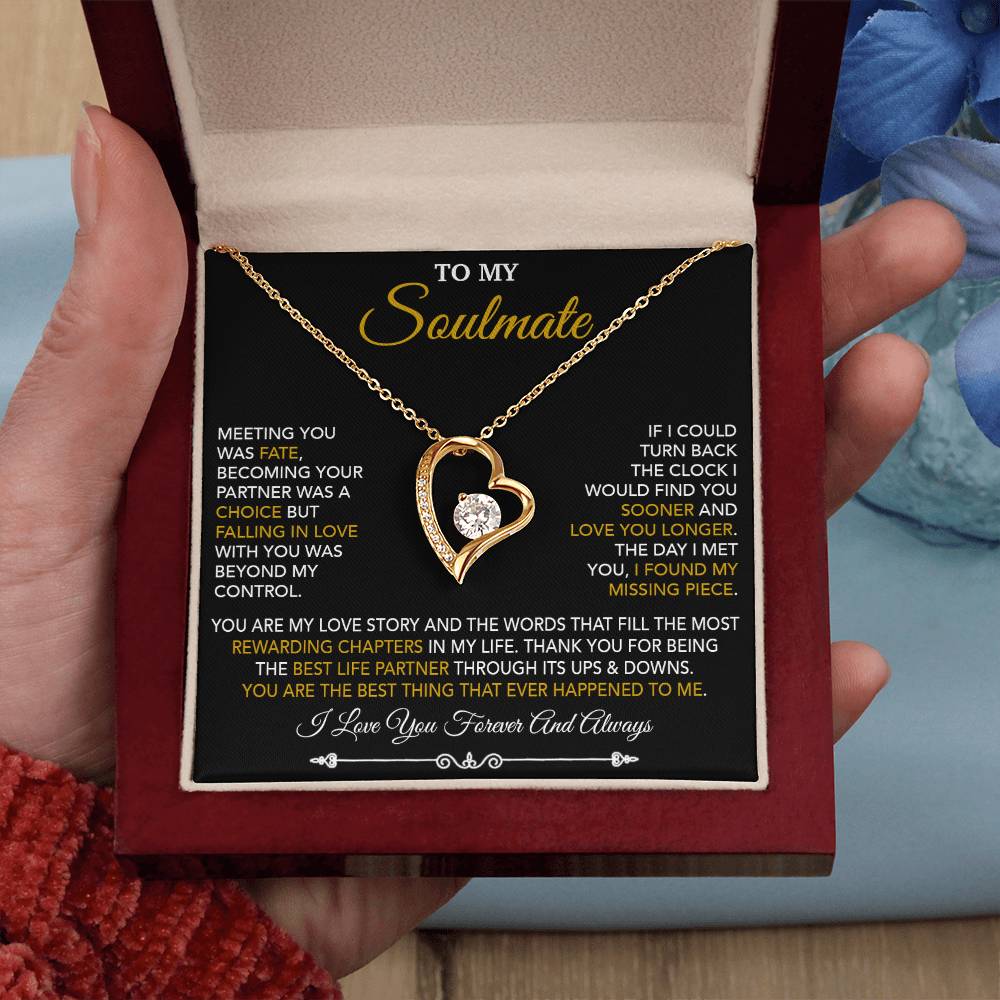 To My Soulmate Necklace, Soulmate Gift, Gift For Girlfriend, Christmas Gift 15_10
