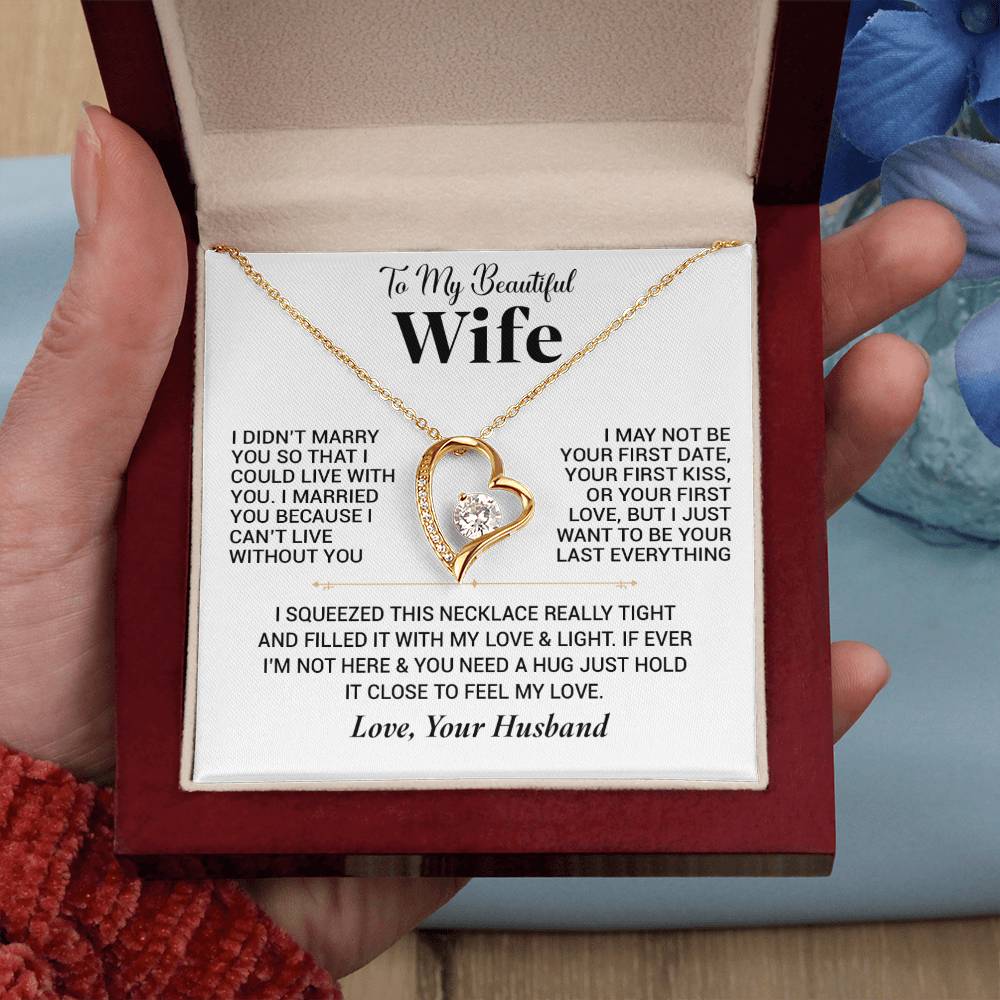 To My Wife Necklace, Christmas Gift For Wife, Christmas Gifts For Her, Wife Gift