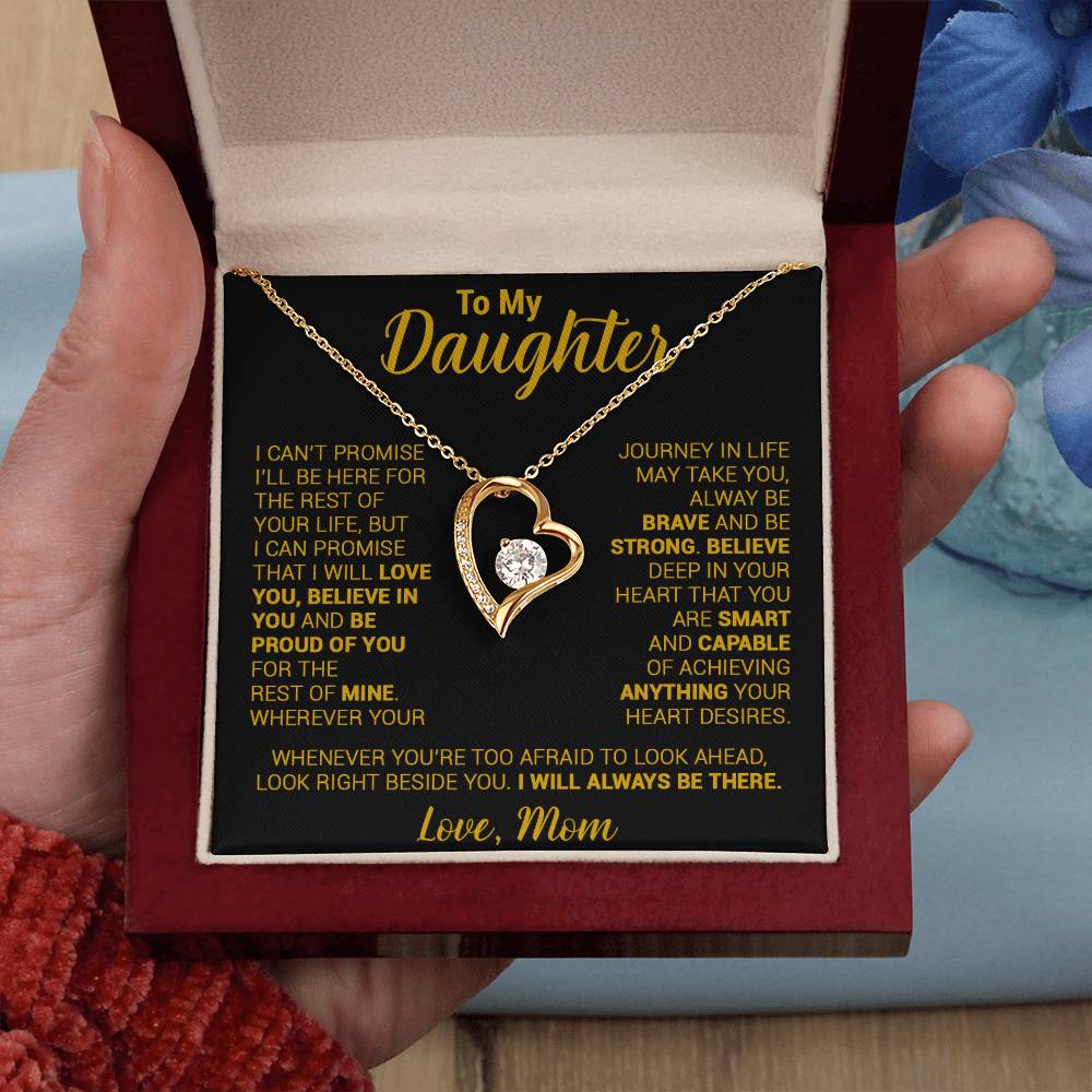 To My Daughter Necklace, Daughter Mother Necklace, Daughter Gift From Mom 21_8_Gold