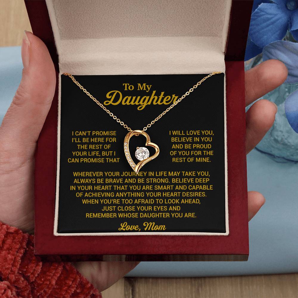 To My Daughter Necklace, Daughter Mother Necklace, Daughter Gift From Mom 16_8_Gold