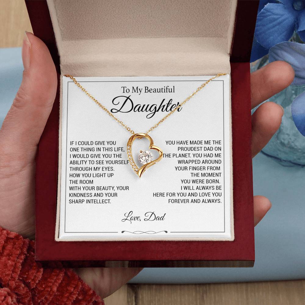 To My Daughter Necklace, Father to Daughter Necklace, Birthday Gift, Daughter Necklace 9_11