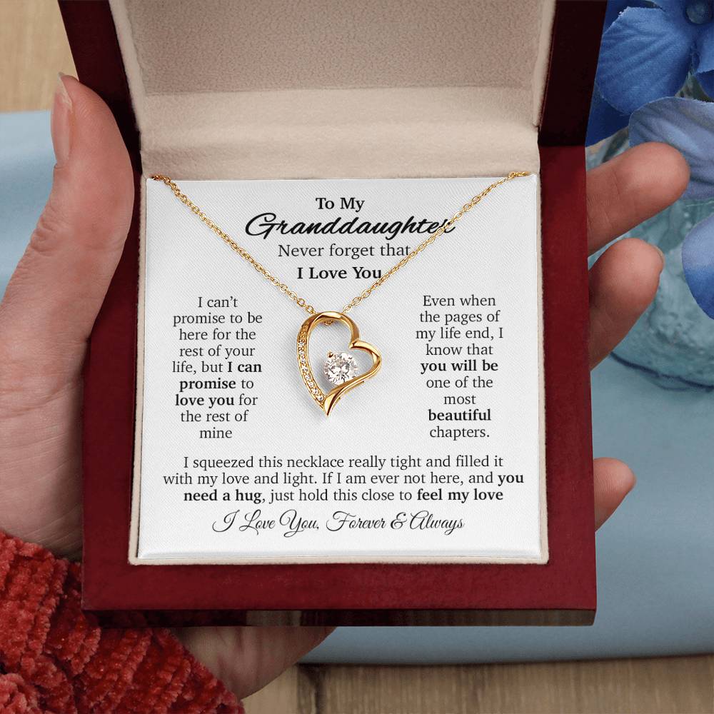 To My Granddaughter Necklace, Gift for Granddaughter, Necklace for Granddaughter