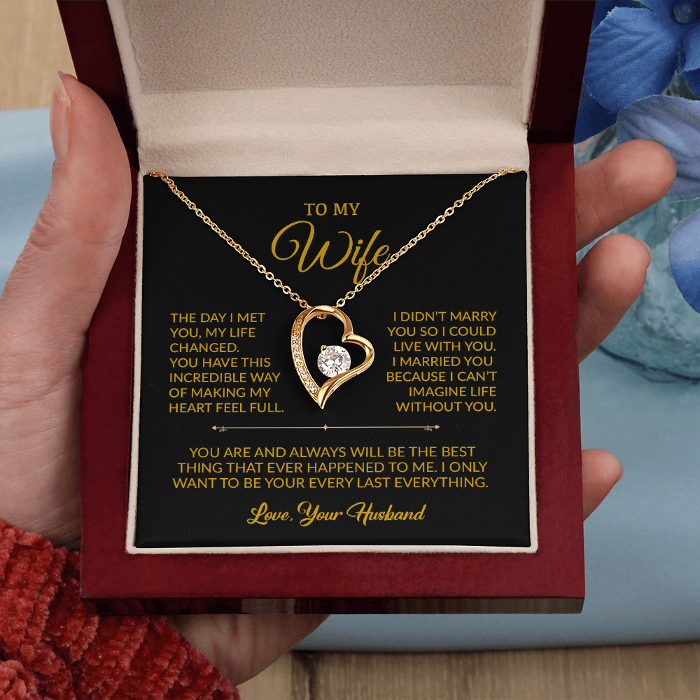 To My Wife Necklace, Gift For Wife, Anniversary Gift For Wife, Necklace For Wife