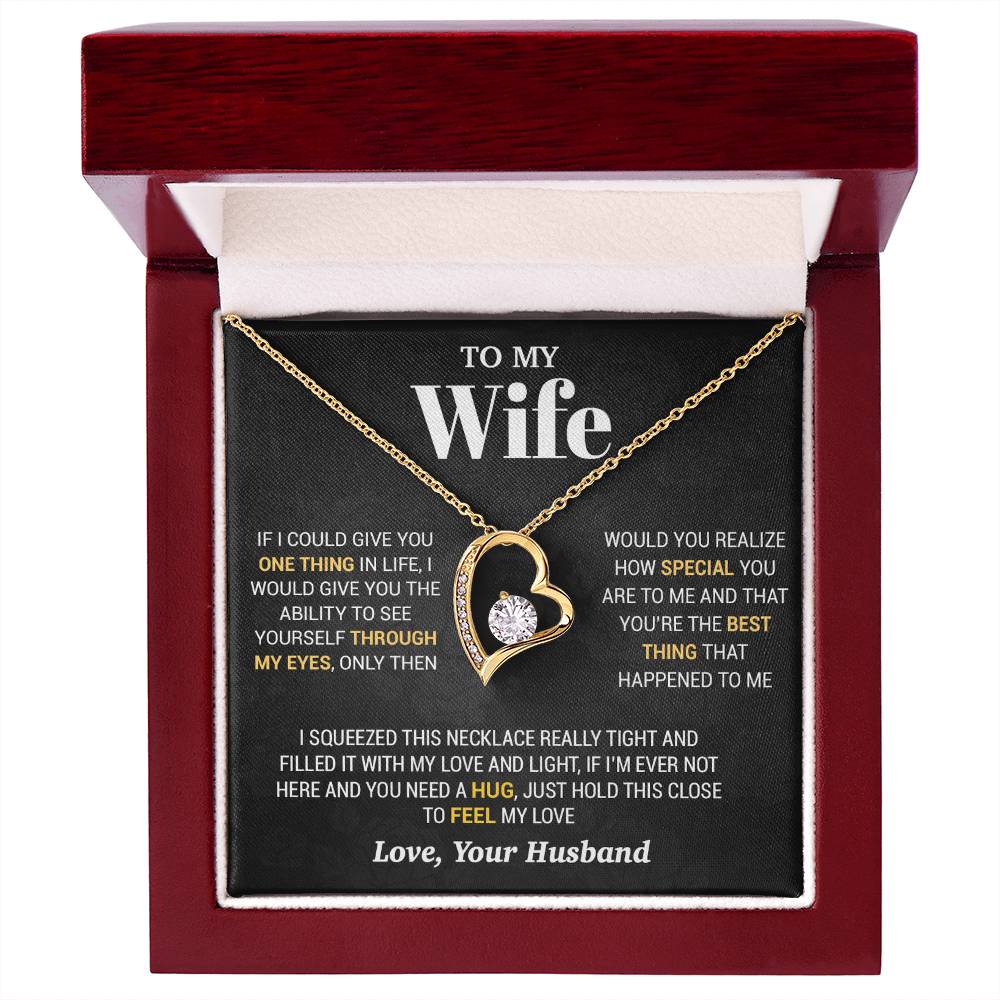 To My Wife Necklace, Christmas Gifts For Women, Anniversary Gift For Wife 2_10_Black