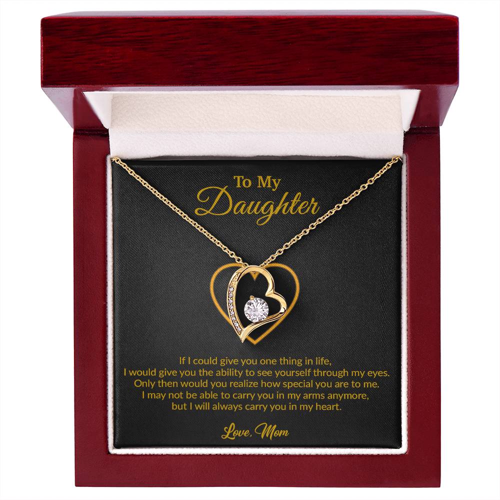 To My Daughter Necklace, Gift for Daughter from Mom, Mother Daughter Necklace