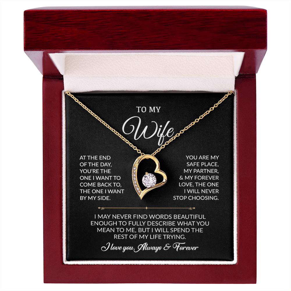 To My Wife Necklace, Gift For Wife, Anniversary Gift For Wife, Necklace For Wife