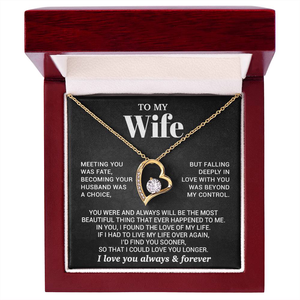 To My Wife Necklace, Christmas Gifts For Women, Anniversary Gift For Wife 7_10_Black