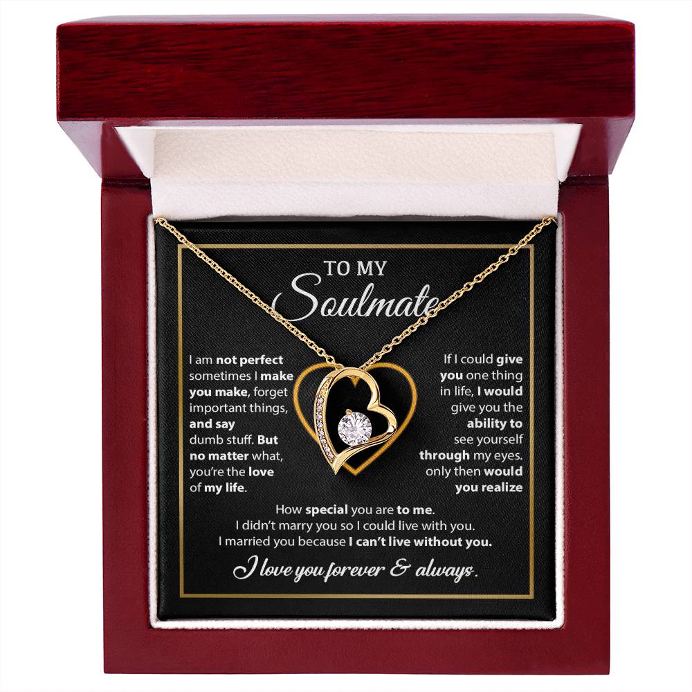 To My Soulmate Necklace, Gift For Wife From Husband, Valentines Gift For Wife 11_2_Black