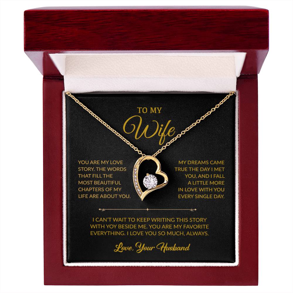 To My Wife Necklace, Gift For Wife, Anniversary Gift For Wife, Necklace For Wife