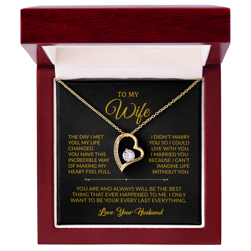 To My Wife Necklace, Gift For Wife, Anniversary Gift For Wife, Necklace For Wife