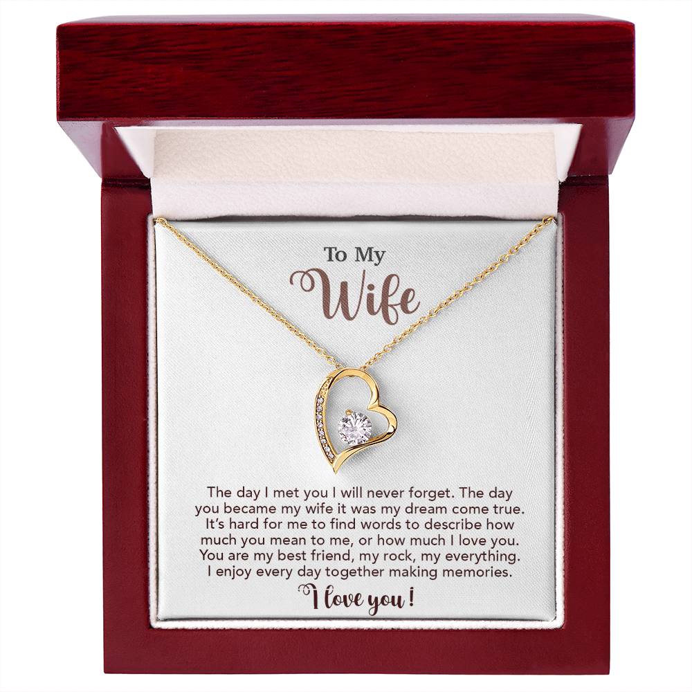 To My Wife Necklace, Wife Gift From Husband, Wife Husband Necklace, Christmas Gift 4_10