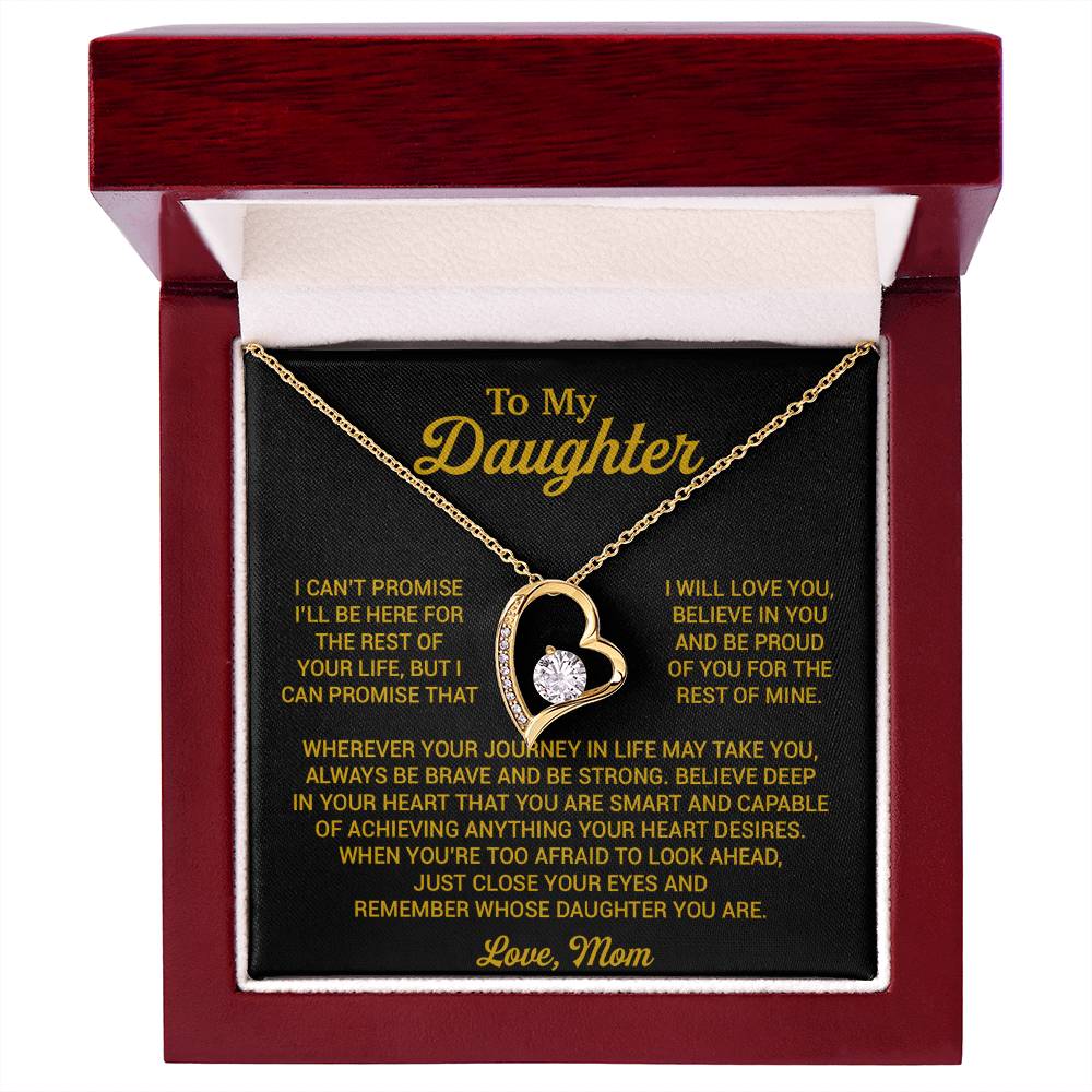 To My Daughter Necklace, Daughter Mother Necklace, Daughter Gift From Mom 16_8_Gold