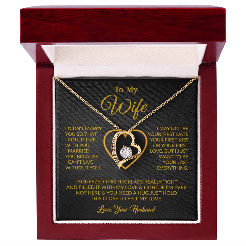 To My Wife Necklace, Christmas Gifts For Women, Anniversary Gift For Wife 5_12_Gold
