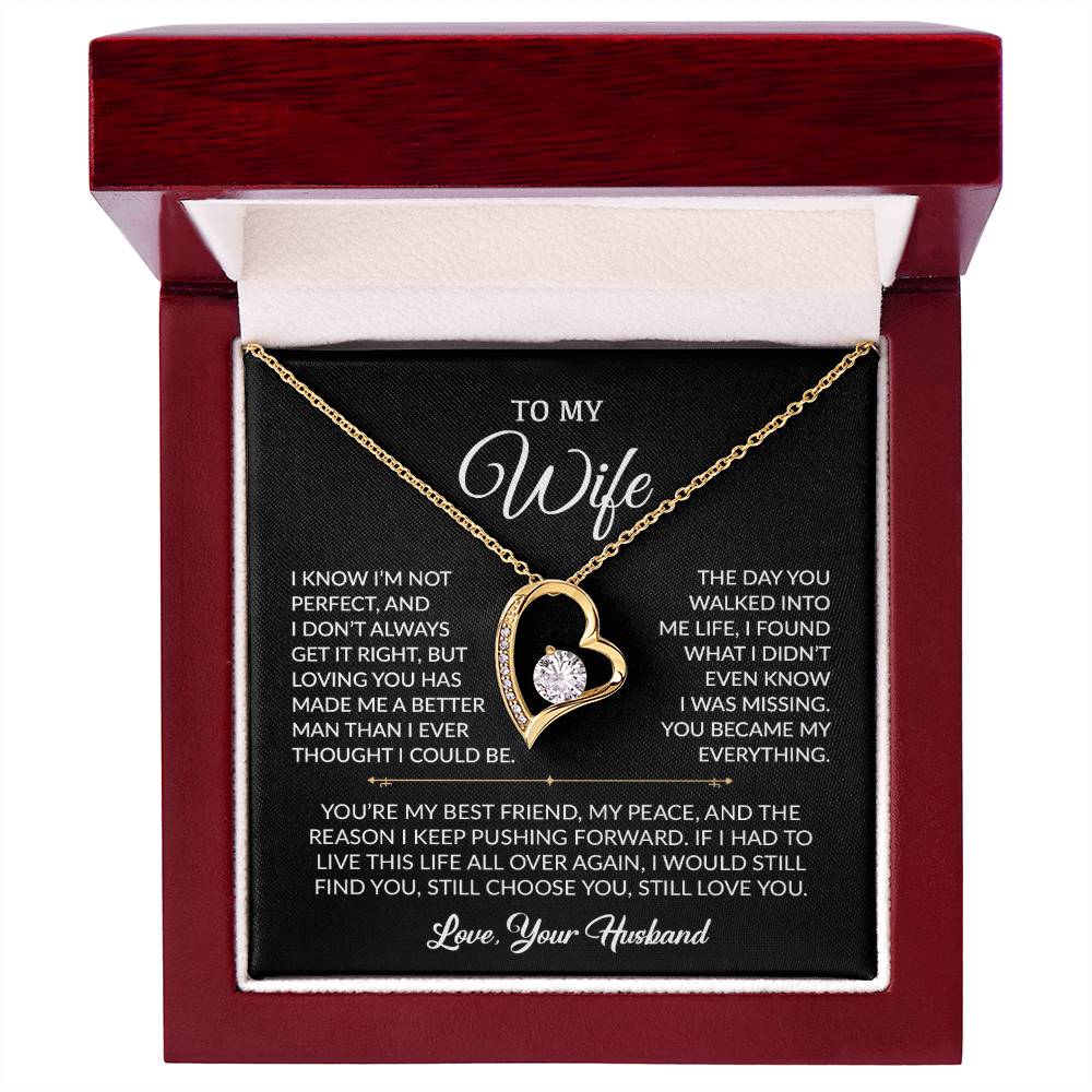 To My Wife Necklace, Gift For Wife, Anniversary Gift For Wife, Necklace For Wife