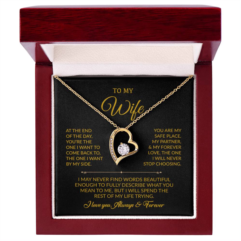 To My Wife Necklace, Gift For Wife, Anniversary Gift For Wife, Necklace For Wife