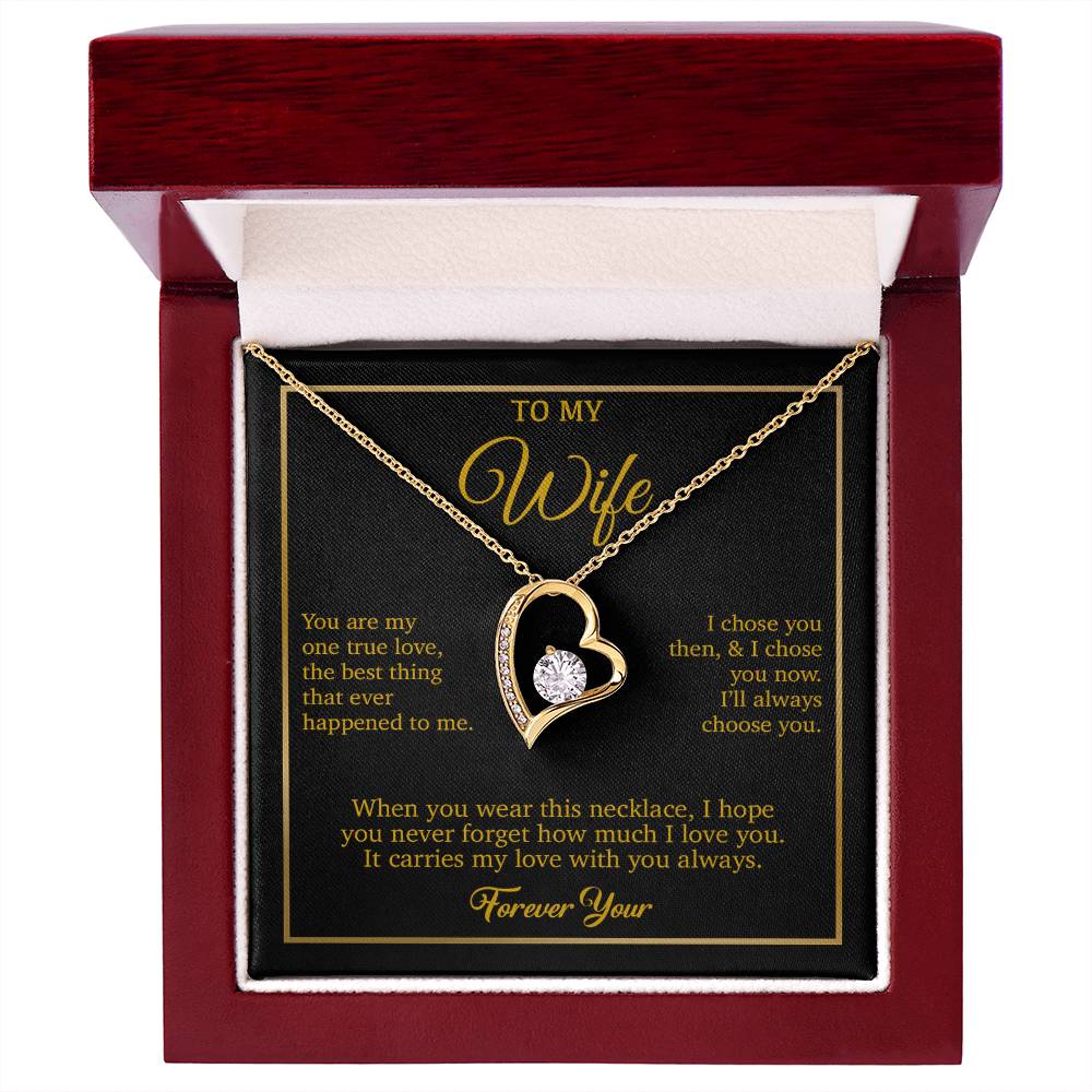 To My Wife Necklace, Gift For Wife, Anniversary Gift For Wife, Necklace For Wife