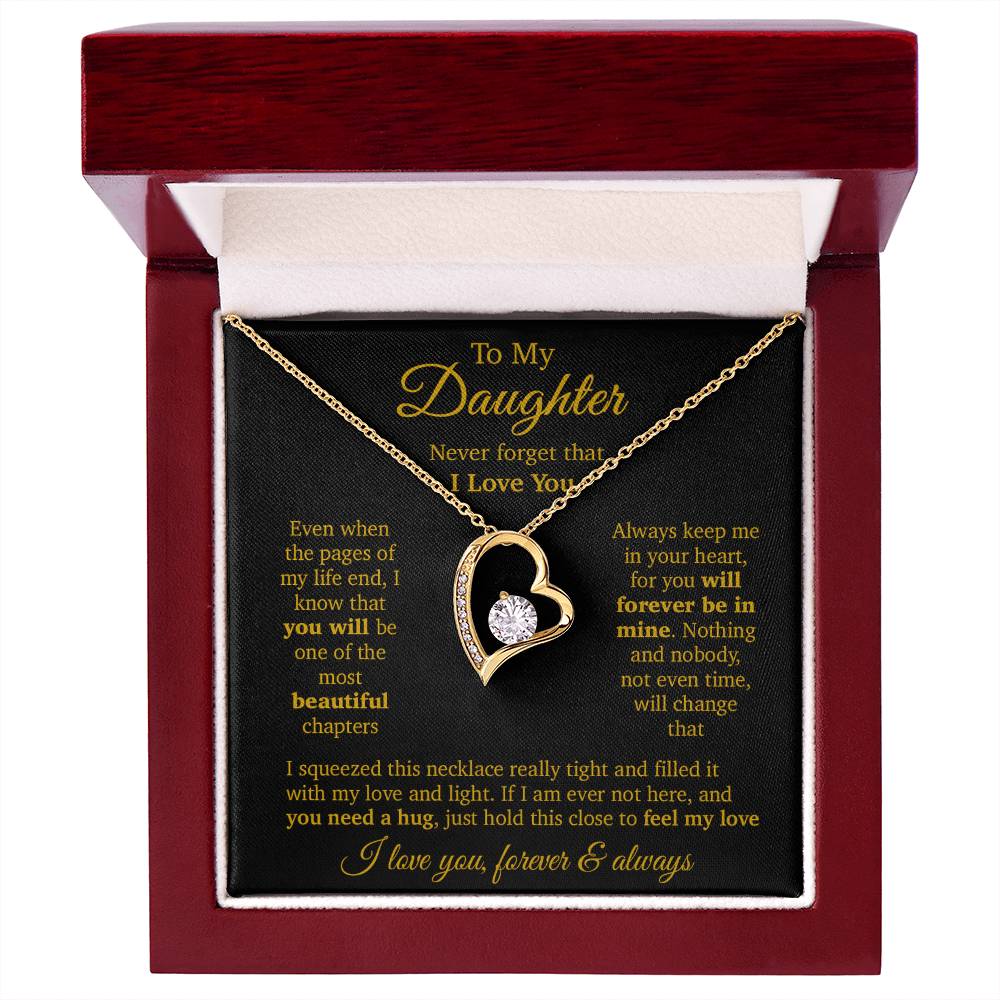 To My Daughter Necklace, Daughter Father Necklace, Daughter Gift From Dad, Mom 11_11