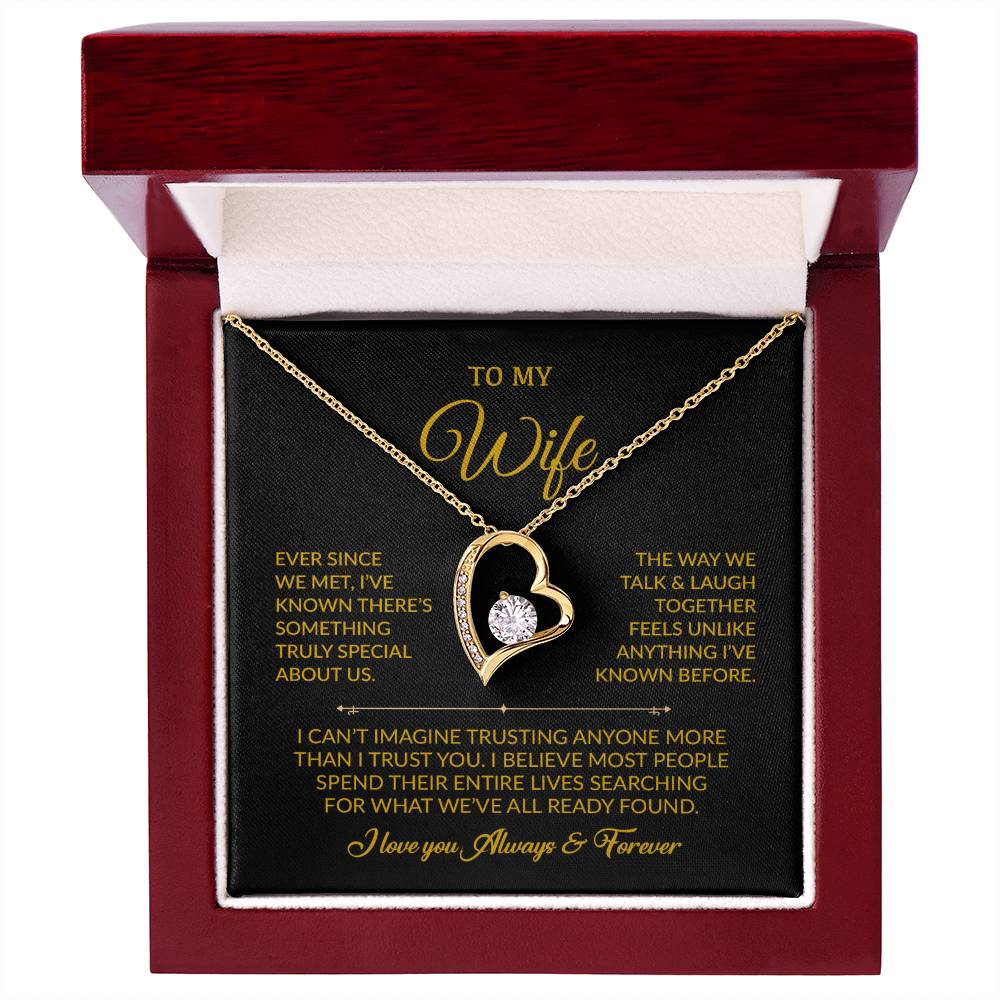 To My Wife Necklace, Gift For Wife, Anniversary Gift For Wife, Necklace For Wife