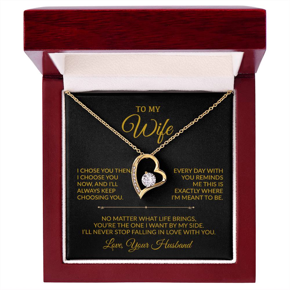 To My Wife Necklace, Gift For Wife, Anniversary Gift For Wife, Necklace For Wife