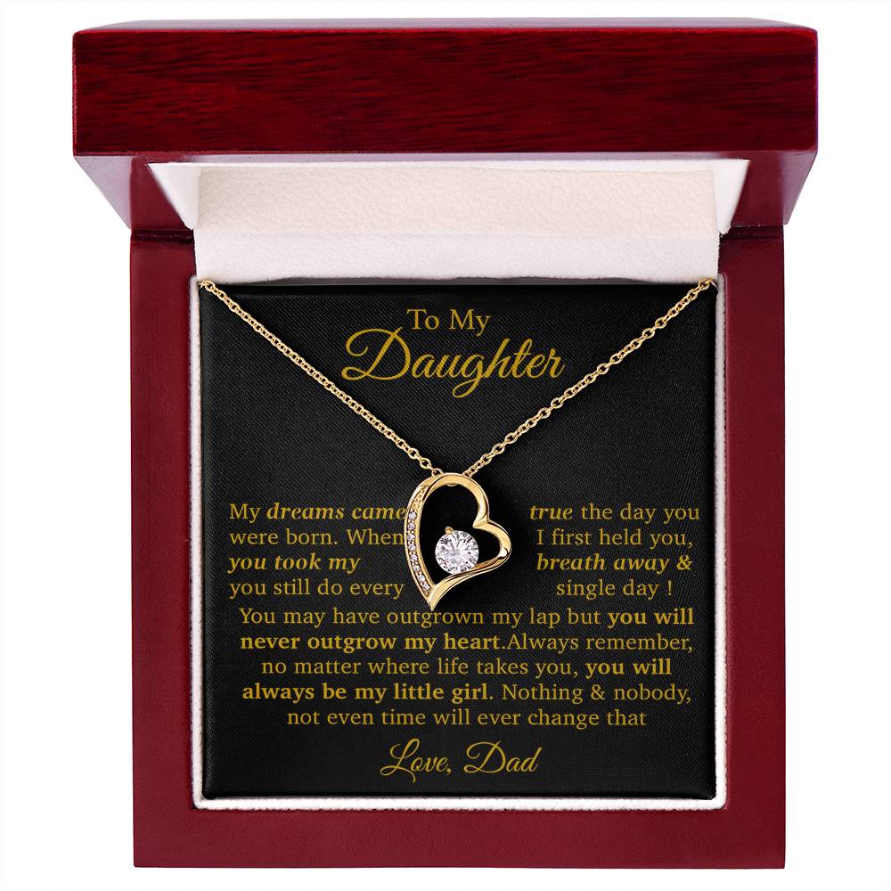 To My Daughter Necklace Gift From Dad, Daughter Gift, Father Daughter Necklace 16_11
