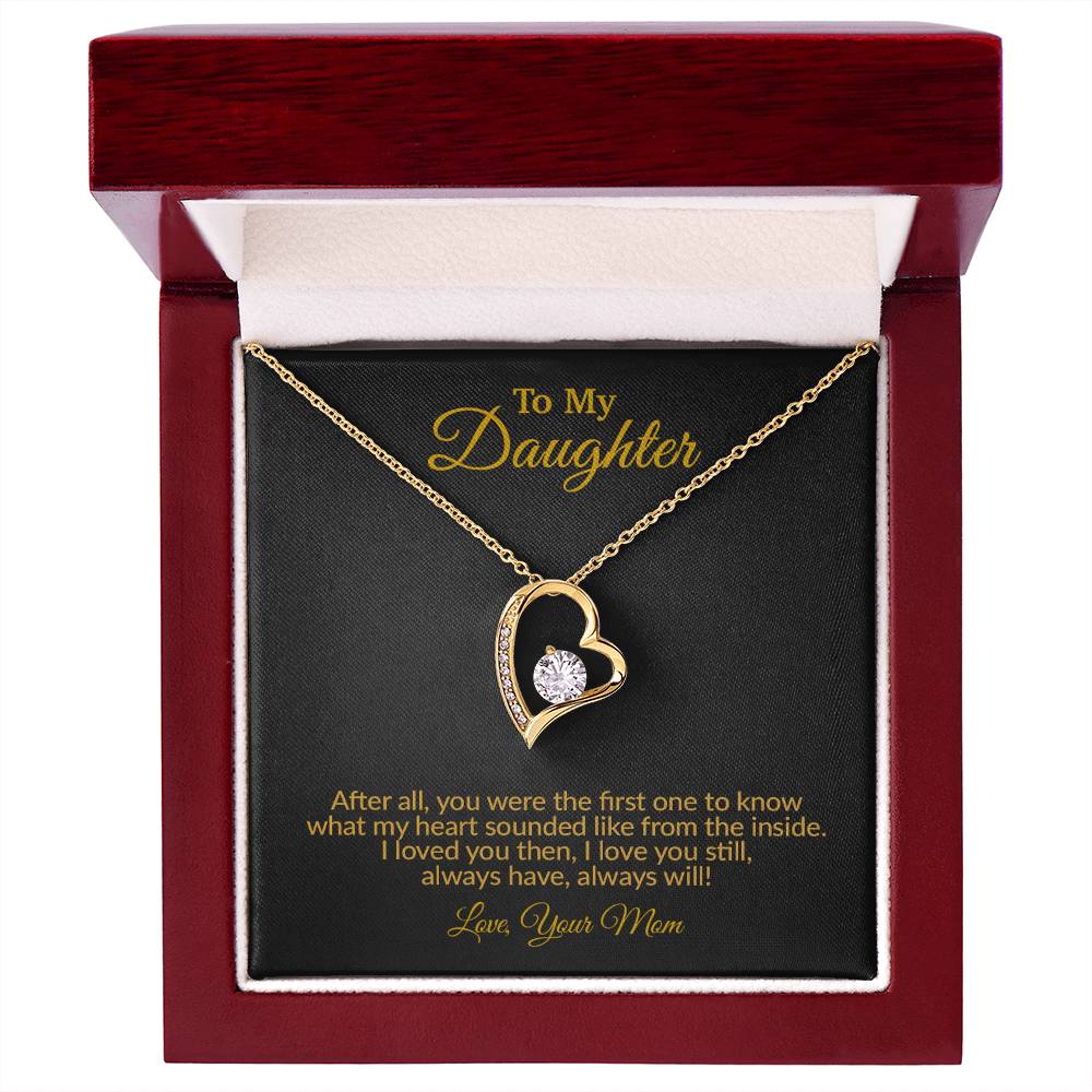 To My Daughter Necklace, Gift for Daughter from Mom, Mother Daughter Necklace